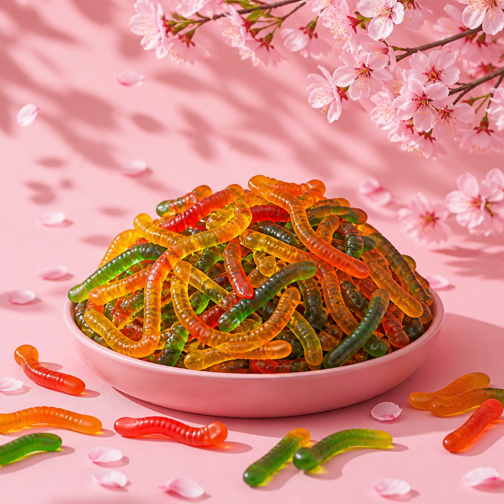 Rainbow Worms Gummy